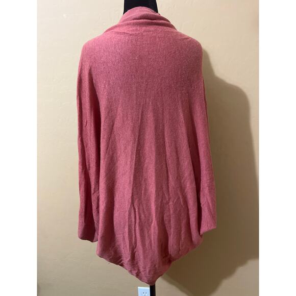 Pure Jill Womens Merino Wool Cocoon Cardigan One Size Pink Layers Lightweight - Picture 3 of 6